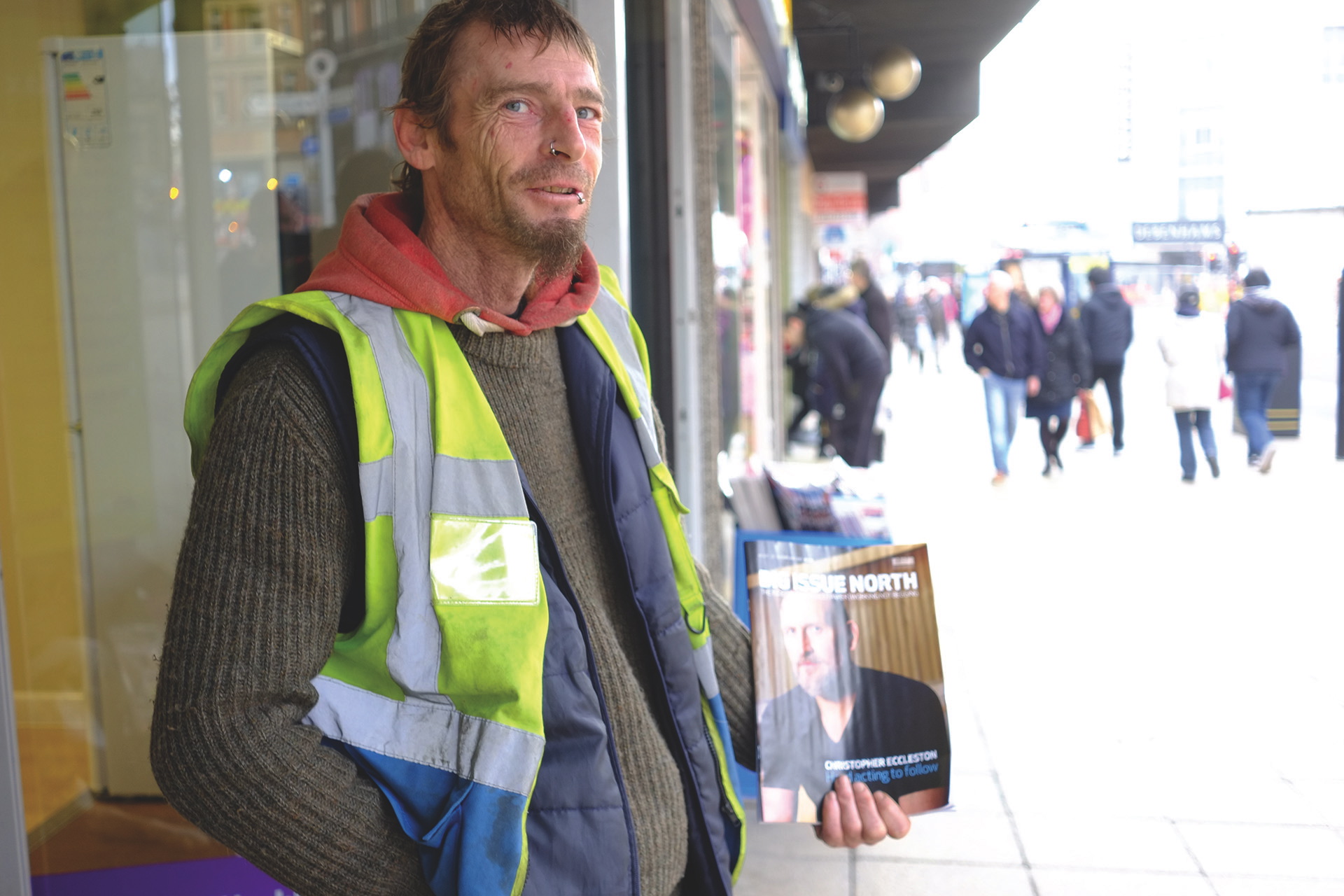 Surf Sheffield Big Issue North vendor